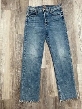 Mother Jeans The Tomcat Ankle Fray Womens Size 29 Button Fly